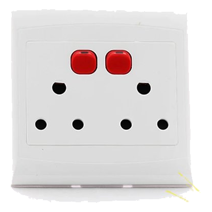 Horizon 4X4 16A Double SSO Ded White