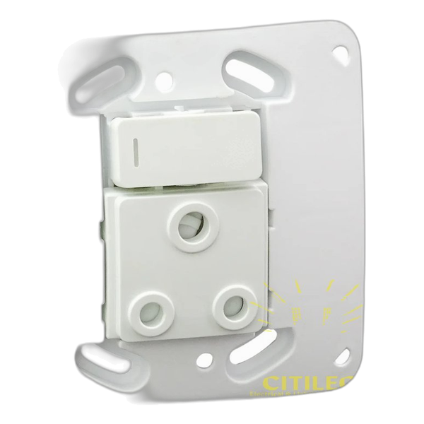 Single RSA Socket Outlet – White