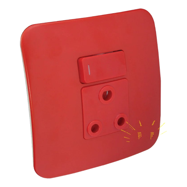 VETI – Single Dedicated Red Socket Outlet (VG21RDC)
