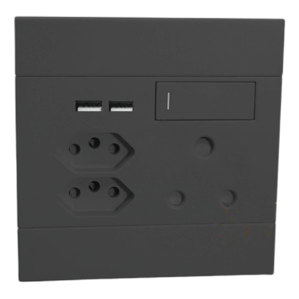 VETi – Charcoal USB Socket (2VC227)