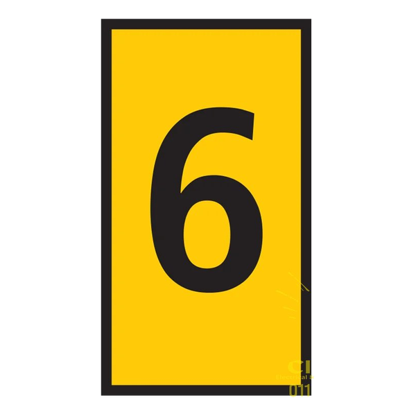 Pre-Termination Cable Markers Ovalgrip Yellow 6