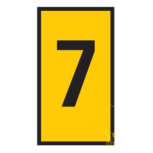 Pre-Termination Cable Markers Ovalgrip Yellow 7
