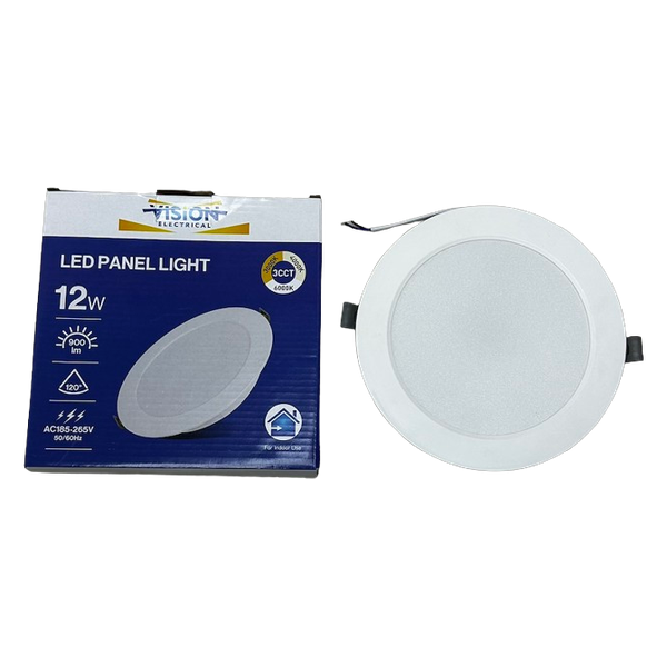Vision 12W LED Panel Light 3CCT Round