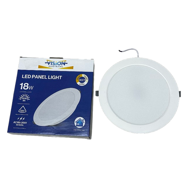 Vision 18W LED Panel Light 3CCT Round