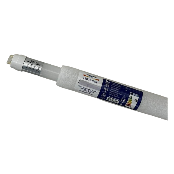 Vision 9W LED T8 Tube 600mm 6500K