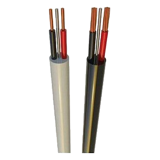 2.5Mm² White 2 Core Surfix + Earth Cable, 100M Roll
