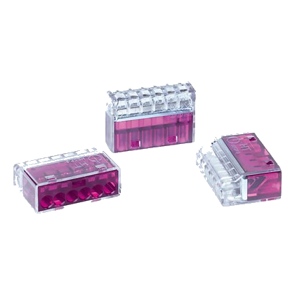 6 Way Purple Helacon Connector