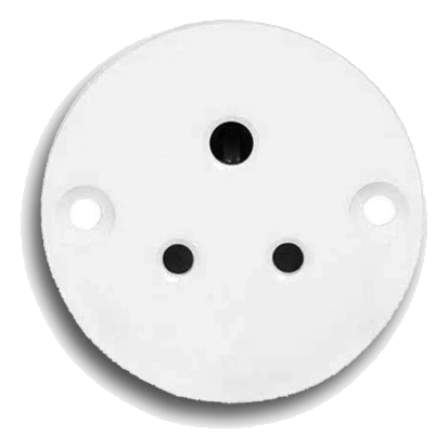 Cbi Ps679-P 6Amp Round Pvc Conduit Socket
