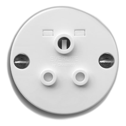 Crabtree 1436W 6Amp Round Pvc Conduit Socket