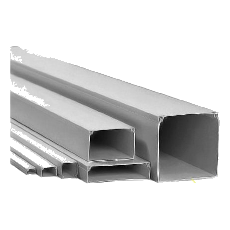100MMx100MM GREY PVC TRUNKING – 3 METERS