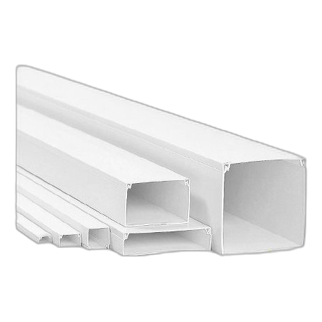 16MMx16MM WHITE PVC TRUNKING – 2 METERS