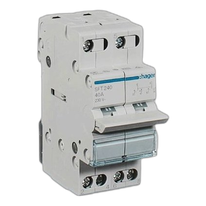 Hager Sfh225 2 Pole 25Amp Change Over Switch