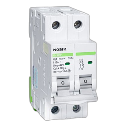 Noark Ex9Bp 2 Pole 10Ka 50Amp 500V Dc Circuit Breaker