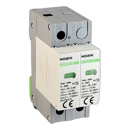 Noark Ex9Uep 2 Pole 1000V 20Ka Dc Surge Protector