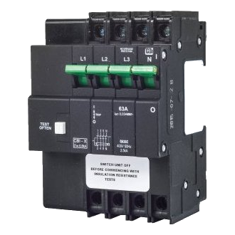 Cbi Qa36Cw63 4 Pole 3Ka 63Amp Earth Leakage