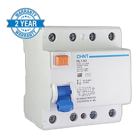 Chint Nl1 4 Pole 6Ka 80Amp Earth Leakage