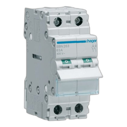 Hager Sbn232 2 Pole 32Amp Isolator
