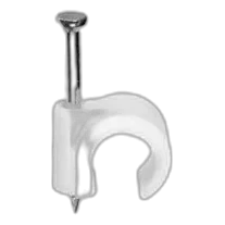 20mm PVC Conduit Clip Saddle, White