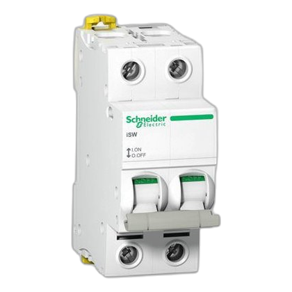 Schneider Acti9 A9S65263 2 Pole 6Ka 63Amp Isolator