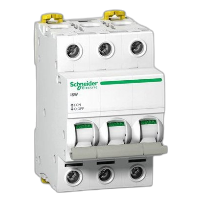 Schneider Acti9 A9S65391 3 Pole 6Ka 100Amp Isolator