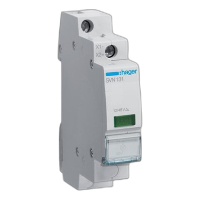 Hager Svn131 Green Indicator Circuit Breaker, 12-48Vdc