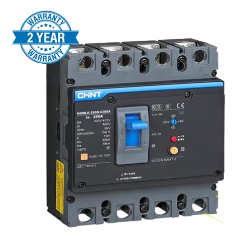 Chint Nxmle 4 Pole 50Ka 630Amp Earth Leakage + Overload