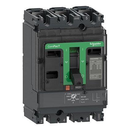 Schneider Compact Nsx 75Ka 12.5Amp 3 Pole Circuit Breaker