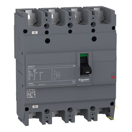 Schneider Easypact Ezc 125Amp 4 Pole Circuit Breaker