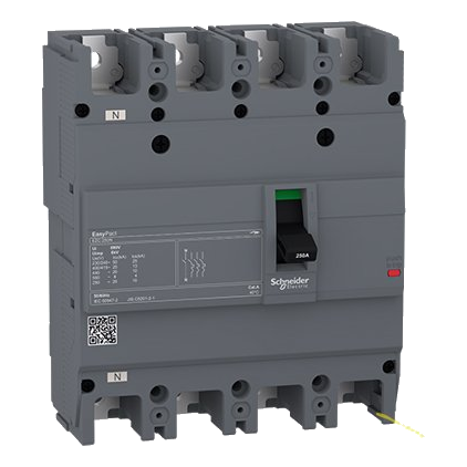 Schneider Easypact Ezc 250Amp 4 Pole Circuit Breaker