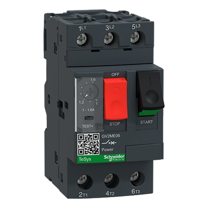 Schneider Gv2Me06 1-1.6 Amp Motor Circuit Breaker