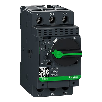 Schneider Gv2P04 0.40-0.63 Amp Motor Circuit Breaker
