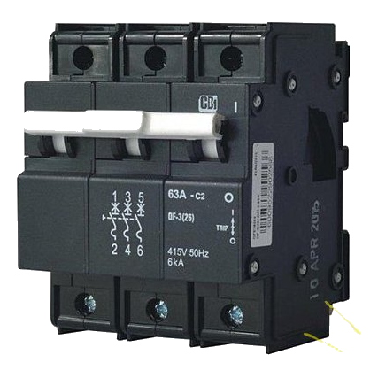 Cbi Qf-3 3 Pole 6Ka 15Amp Circuit Breaker