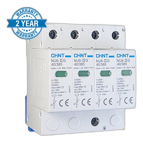 Chint Nu6 4 Pole 385V 40Ka Surge Protector