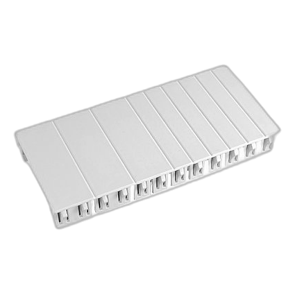 6 Way Blank Din Rail Escutcheon