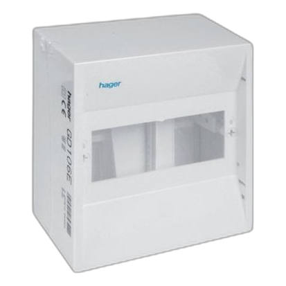 Hager Gd106B 6 Way Surface Mount Shroud Db Board