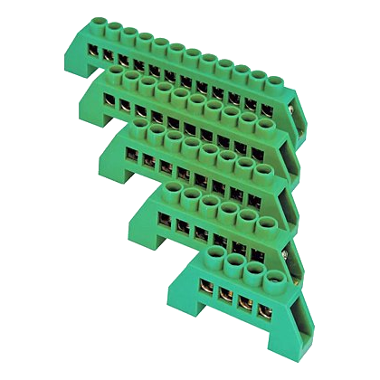 Mce G8-12-6K 6 Way Insulated Screw On Earth Bar