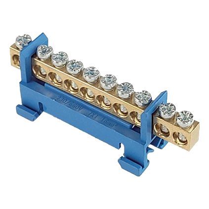 Mce Km13/N-10 10 Way Din Rail Neutral Bar