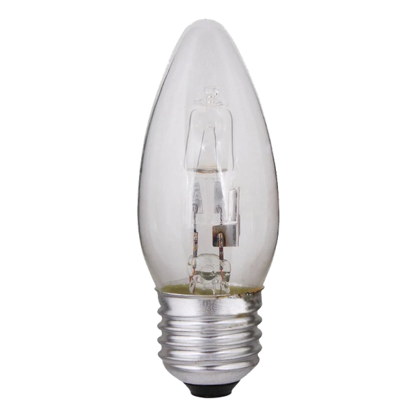 E27 42W Clear Candle Halogen Saver