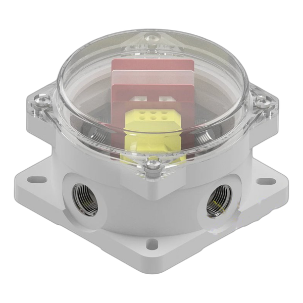 Handi Fit Grey 4 Way X M40 Junction Box Size 4 IP68 – Including a 4 Screw Grey Adaptor lid