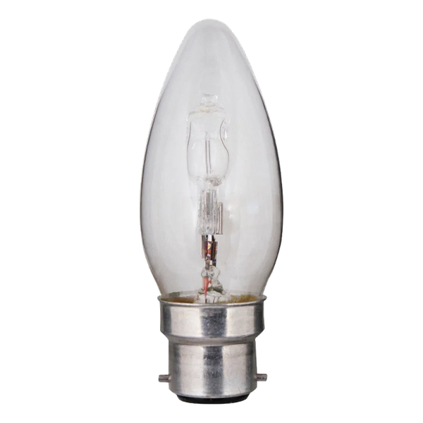 B22 42W Clear Candle Halogen Saver