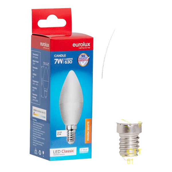 Eurolux Candle Plastic Classic 7w LED E14 3000K