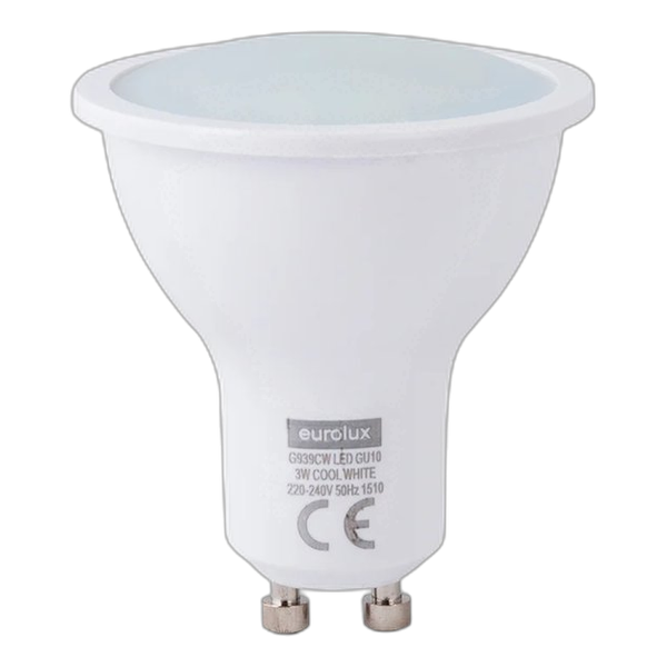 Eurolux Led Plastic Gu10 3w Cool White