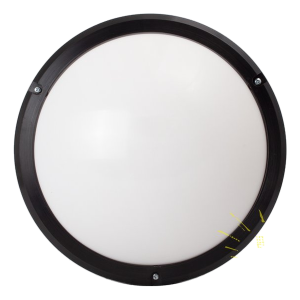 Eurolux Bulkhead Abs+ Acrylic Lens Blk