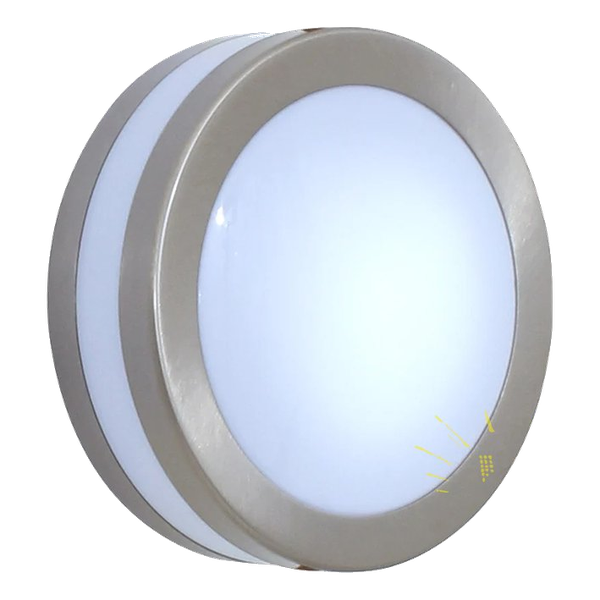 Eurolux Bulkhead Round S/steel Plain