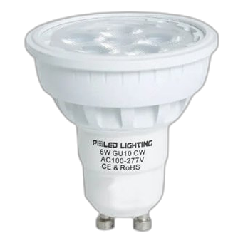 6W LED cool white non dimmable lamps