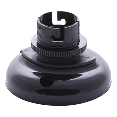Bakelite battenholder BC black