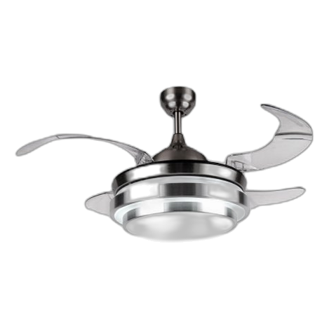 Bright Star Fcf043 Satin Chrome Retractable Ceiling Fan