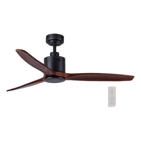 Bright Star Fcf045 Black & Wood Ceiling Fan