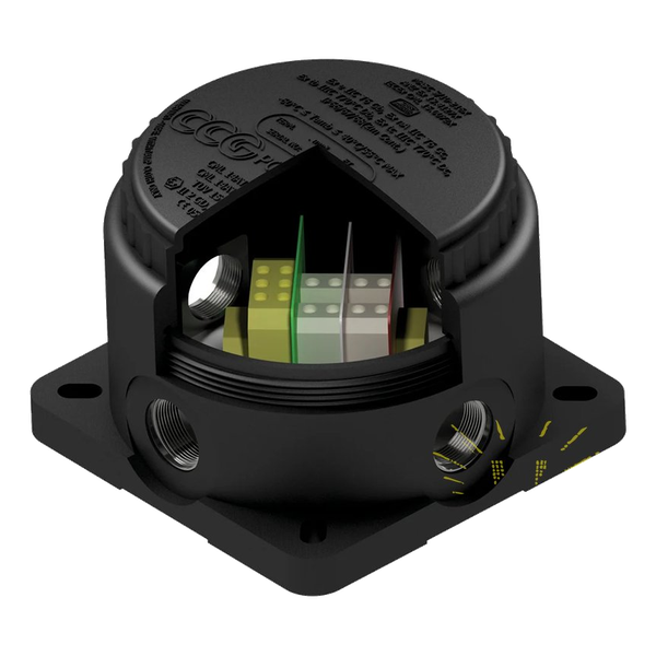 Posi Fit black 4 Way X M20 Junction Box Size 0
