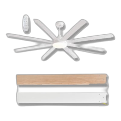 Bright Star Fcf103 Matt White Ceiling Fan